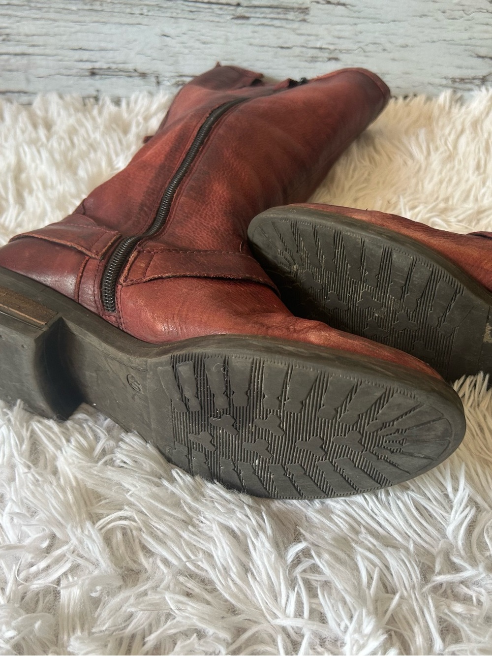 MJUS Soft Leather Rustic Riding Boots - Picture 7 of 9
